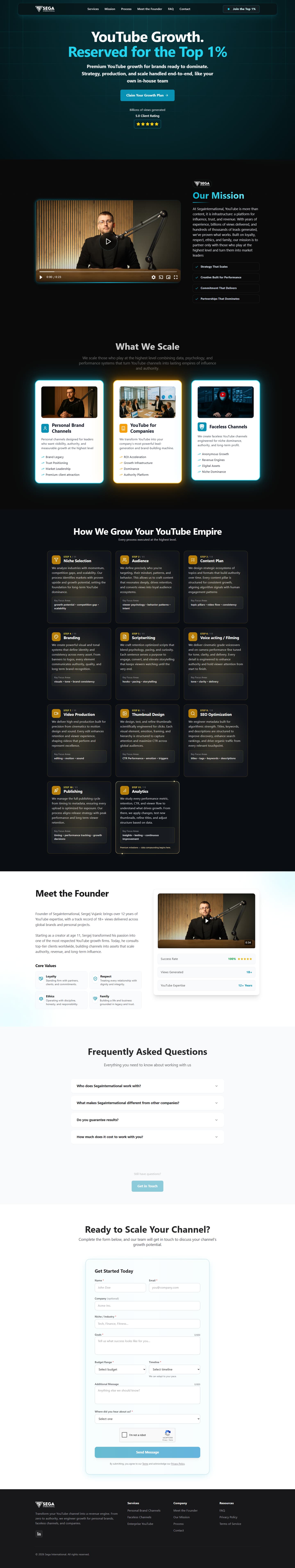 SegaInternational website homepage screenshot